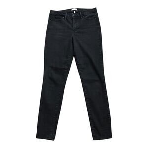 Jessica Simpson Black Stretch Skinny Jeans Size 8 Mid Rise 29" Inseam